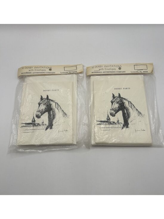 Other - Lot 2 Derby Party Invitations Envelopes Horse Churchill Downs Louisville Vintage